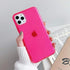 iPhone 11 Pro Max Case/Slim & Soft Transparent Neon Pink Cover with Bumper Edge for iPhone 11 Pro Max/Cute Flexible & Stylish Protection // 6.5" (...