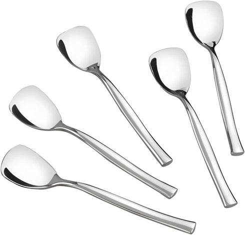 Set of 12 Stainless Steel Dessert Ice Cream Spoons, 5.51-INCH...