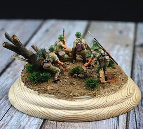 80 Pcs Green Bushy Tufts Lowland Shrubs Tuft Static Grass Vegetation Groups Railway Artificial Grass War Gaming Terrain Decoration Railroad Scener...