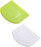 2 Pieces Dough Scraper Bowl Scraper Food-safe Plastic Dough Cutter Flexible Plastic Scraper Practical Bench Scraper Multipurpose Food Scrappers fo...