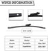 (Pack of 2) Rear Wiper Blade Kit Set Replacement for Lincoln Navigator 2016-2017,Ford Expedition 2016-2017,Rear Wiper Accessories Parts,Wiper Blad...