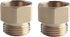 DEWHEL 2 Pack Brass Hose Bib Adapter Include Rubber Washer Compatible with Arrowhead 1-1/16" Fine Thread Female...