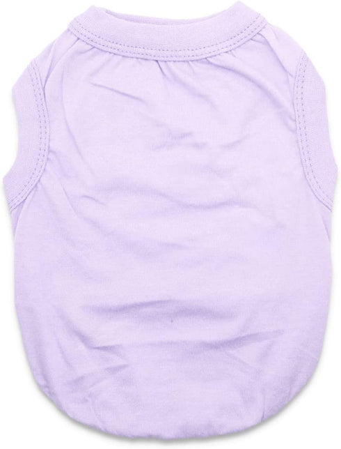 6 Pack Yorkie Clothes Plain Extra Small Dog T Shirt 100% Cotton Solid XS Puppy Clothes Blank Chihuahua Clothes Girl Puppy Tshirt for Boy Dogs Shir...