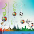 30CT Soccer Hanging Swirl for Soccer Party Supplies Theme Birthday Party Decorations...