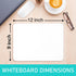 Grope Small Dry Erase Board for Students 9x12 inches Dry Erase Lap White Board Kids Dual Sided Blank Mini Whiteboard for School (Double Blank?1 Pa...