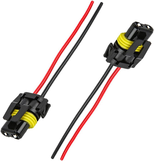 2 PCS 9005 9006 9012 HB3 HB4 Female Adapter Wiring Harness Sockets, Auto Wire Connector for Headlights Fog Lights, Headlamp Harness Connector Repl...
