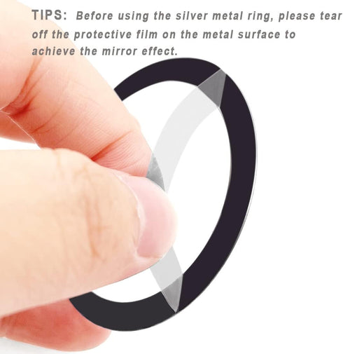 12 Pcs Magnetic Wireless Charging Metal Ring with Sticker, 2 Styles, Universal Ultra Thin Notched and Round Ring Conversion Kit Compatible with Ma...