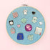 Wall Hanging Brooch Jewelry Storage Display Stand Enamel Pin Display Holder Earrings Necklace Glitter Pin Display Board with stars, Pin Collection...