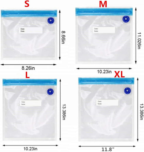 10pcs Handy Portable Sealing Food Vacuum Sealer Bags Machine Kitchen Always fresh seal vac Heat Sealing Machine(NO Hand Pump)...