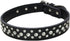 Dogs Kingdom 14.5"-20" Genuine Leather Padded Rhinestone Dog Collars Bling Dog Collar Pet Collar Small Medium Dog Customized Crystal Dog Collar Bl...
