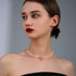 Pearls Choker Necklaces for Women 3.5mm Handpicked Tiny Pearls Strands Chain for 18k gold plated OT Clasp Pendant...