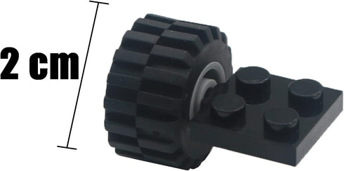 Tires Wheels and Axles Sets - 56 Pieces Brick Accessories Basic Classic Building Block Toys,Car Truck Wheels Parts...