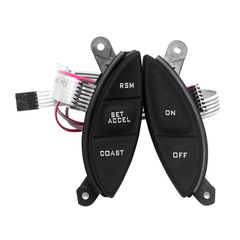 HUSUKU Steering Wheel Mounted Cruise Control Switch Buttons Kit Replacement Fit for 1998-2003 Ford Ranger 2001-2005 Ford Explorer Sport Trac F150 ...