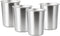 4Pack 6oz Small Stainless Steel Cups, BPA Free Healthy Pint Drinking Cups Metal Drinking Glasses For Kids (Silver, 170ml/6oz)...