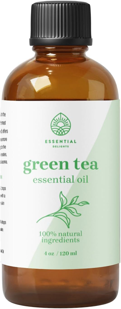 Green Tea Essential Oil - Premium Grade Essential Oil | for Aromatherapy, Soaps, Lotions, & Candles | Vegan & Cruelty Free (4 Fl Oz, Green Tea)...