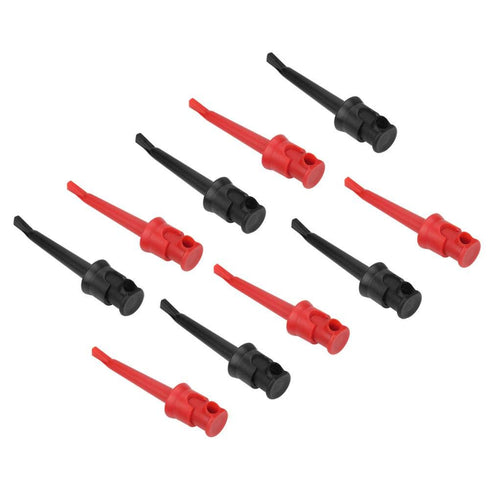 Hook Clip, 10pcs P5002 Hook Multimeter Test Hook Grabbers for Digital Multimeter/SMD IC D20 Cable Welding(Black&Red)...