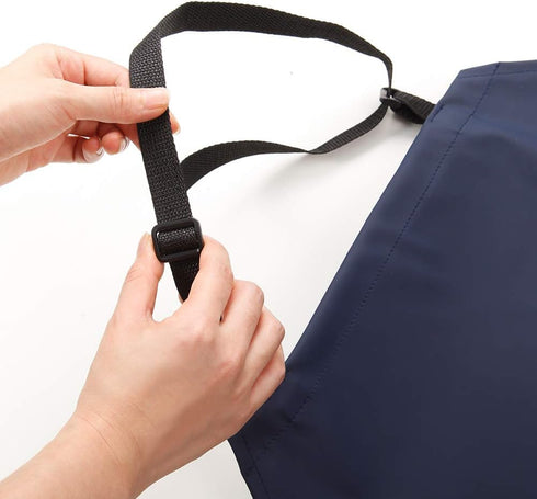 Waterproof Rubber Vinyl Apron W/ 2 Pockets - Lab Apron for DishWashing,Grooming Blue...