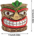 Novelty Tiki Head Indoor Little Planter Pot, Funny Succulent Plant Pot,Cute Easter Island Home Decor Flower Pot,Unique Face Resin Flowerpot with H...