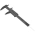 Plastic Vernier Caliper with Double Sided Scale High Accuracy 0.05mm Resolution 150mm for Eyebrow Stencil Makeup Student School Office Home(Black)...