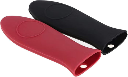 2 Pack Silicone Pan Handle Sleeve, Heat Resistant Cast Iron Skillet Handle Covers for Pots and Pans, Assist Handle Holder Grip for Kitchen Frying ...