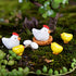 16 Pieces Hens Chickens Family Miniature Ornament Kits Set for DIY Fairy Garden Dollhouse Decoration,Hens,Henhouse,Chickens,Eggs Miniature Ornamen...