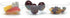 Kaya Premium Clear Rectangular 3-Hole Mini Disposable Plastic Bowls (Pack of 10) - Elegant, Durable & Ideal for Parties - Perfect for Appetizers &...