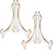 Artliving 2 Pack 10inch White Gold Thicken Acrylic Easels Display Stand Plate Stand Holder display Pictures Frame,Decorative Plates, and Artworks...