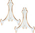 Artliving 2 Pack 10inch White Gold Thicken Acrylic Easels Display Stand Plate Stand Holder display Pictures Frame,Decorative Plates, and Artworks...