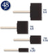ArtSkills Bulk Foam Paint Brushes, Sponge Brushes for Painting, 4” 3” 2” & 1” Sponge Paint Brushes for Art, Varnish, Wood Stain, Assorted 48pk...