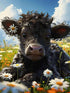 WisonDap Highland Cow Diamond Painting Kits for Adults, 5D Black Cow Diamond Art Kits for Beginners, DIY Full Drill Paint with Diamond, Home Wall ...