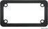 GG Grand General 60394 Matte Black Powder Coated Motorcycle Plain License Plate Frame...