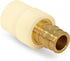 Midline Valve CSDQFG012-OM 1/2'' Expansion PEX x CPVC Adapter Pipe Fitting lead-free Brass, Single...