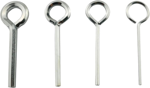 5IN1 Ring Allen Wrench Set - 5/64" 1/8" 5/32" 7/32" Allen Key Door Keys with 1 Keychain for Push Bar Panic Exit Device...