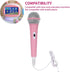 Microphone for Kids, Kids Microphone for Singing Portable Dynamic Microphone with 3.5mm Jack Connector Handheld Karaoke Wired Microphone for Girls...