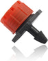 100PCS 1/4" Adjustable Irrigation Drippers Sprinklers for Micro Drip Irrigation System Anti-Clogging Emitter Dripper, Red...
