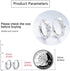 Double Love Heart Cubic Zirconia Sleeper Small Hoop Earrings for Women Teen Girls Cartilage Tiny Cute CZ Huggie Hoops Hypoallergenic for Sensitive...
