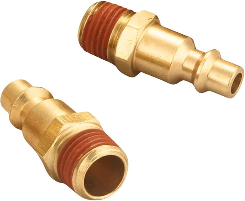 Air Hose Fittings And Quick Connect Air Fittings, 1/4 Inch NPT Brass Female Male Air Coupler Plug And Hex Nipple (13 Piece) Industrial Type D, Air...