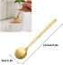 Pack of 6, Gold Plated Stainless Steel Espresso Spoons,lyfLux Mini Teaspoons Set for Coffee Sugar Dessert Cake Ice Cream Soup Antipasto Cappuccino...