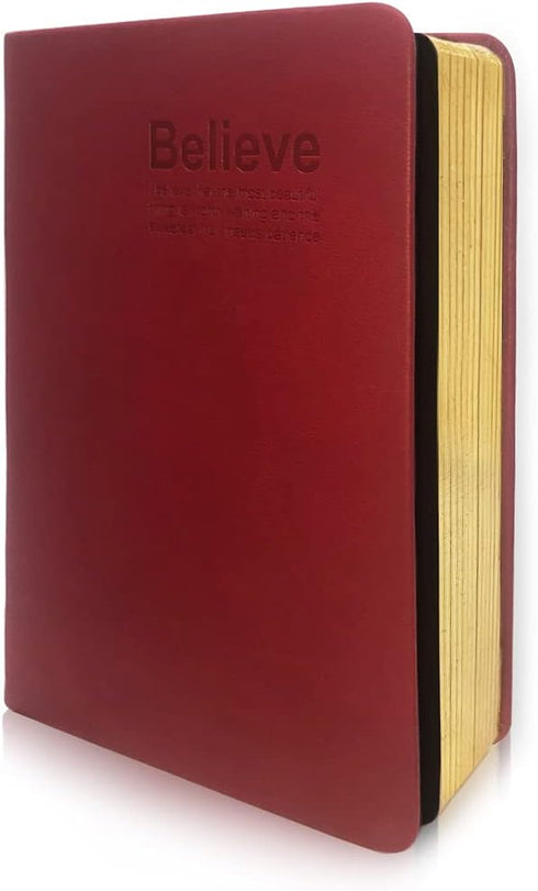 Thick Journal with Golden Rim,Blank Premium Papers,Hardcover Notebook with Black Soft Leather Cover,440 Pages 220 Sheets 5x7 inches Sketchbook for...