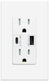 Micmi USB Outlet with C + A Wall Dual High Speed Receptacle Smart 4.8A Fast Charging Capability, Tamper Resistant Wall Plate Included UL Listed (1...