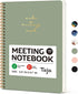 Taja Meeting Notebook for Work Organization - Work notebook with action items, Meeting Minutes Planner Notebook, Perfect Office Supplies for Men &...