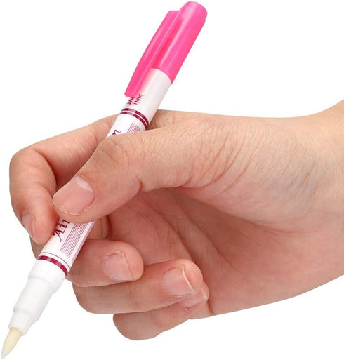 3Pcs Fabric Marker Pen, Double Head Water Erasable Pen for Sewing Art DIY Tracing Embroidery Supplies...
