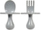 Elli&Nooli Baby-Led Weaning Utensils - Plastic Fork and Spoon Set for 1-Year-Old Toddler, Phthalate-Free, & Dishwasher Safe - Gray...