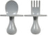 Elli&Nooli Baby-Led Weaning Utensils - Plastic Fork and Spoon Set for 1-Year-Old Toddler, Phthalate-Free, & Dishwasher Safe - Gray...