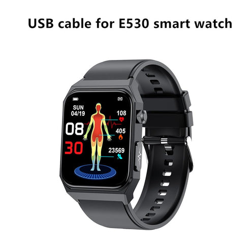 USB Cable for nesheealy E530 SmartWatch, Magnetic Replacement Charger Compatible for E530 Smart Watches...