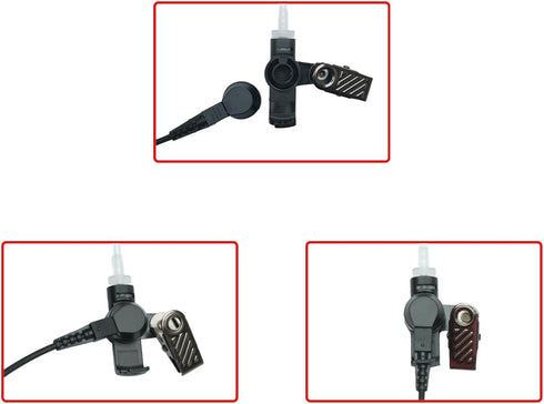 Sarcia Earpiece Headset MIC PTT 2 Pin for Motorola CP200 CP200D CP185 Rdm2070d Mag One Bpr40 walkie Talkie 2 Way Radio with Acoustic Tube...