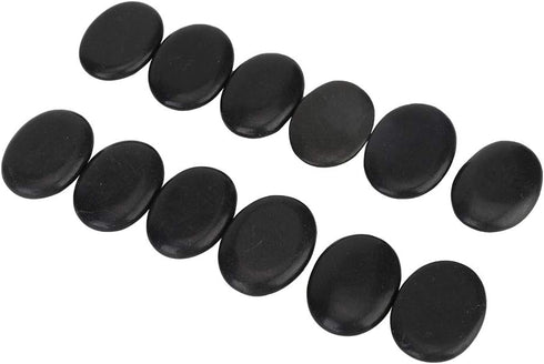 ZJchao Massage Stone Set Basalt Hot Rocks Stones, Hot Spa Energy Back Massagers Body Health Care Tool for Spa Massage Heat Rock Massaging Kit Hot ...