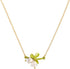 Caiyao Lily of the Valley Rose Flower Leaf Necklace Drop Dangle Earring Bracelet Set for Women Mom Friend Mother Vintage Tassel Chain Necklace Bri...