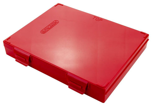 Caplugs Evergreen 258-6188-R30 Slide Storage Box. 100 Places, Polypropylene, Red...