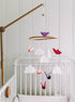 Baby Crib Mobile - Butterflies in The Clouds Nursery Crib Decoration for Girls & Boys - Pink & Purple...